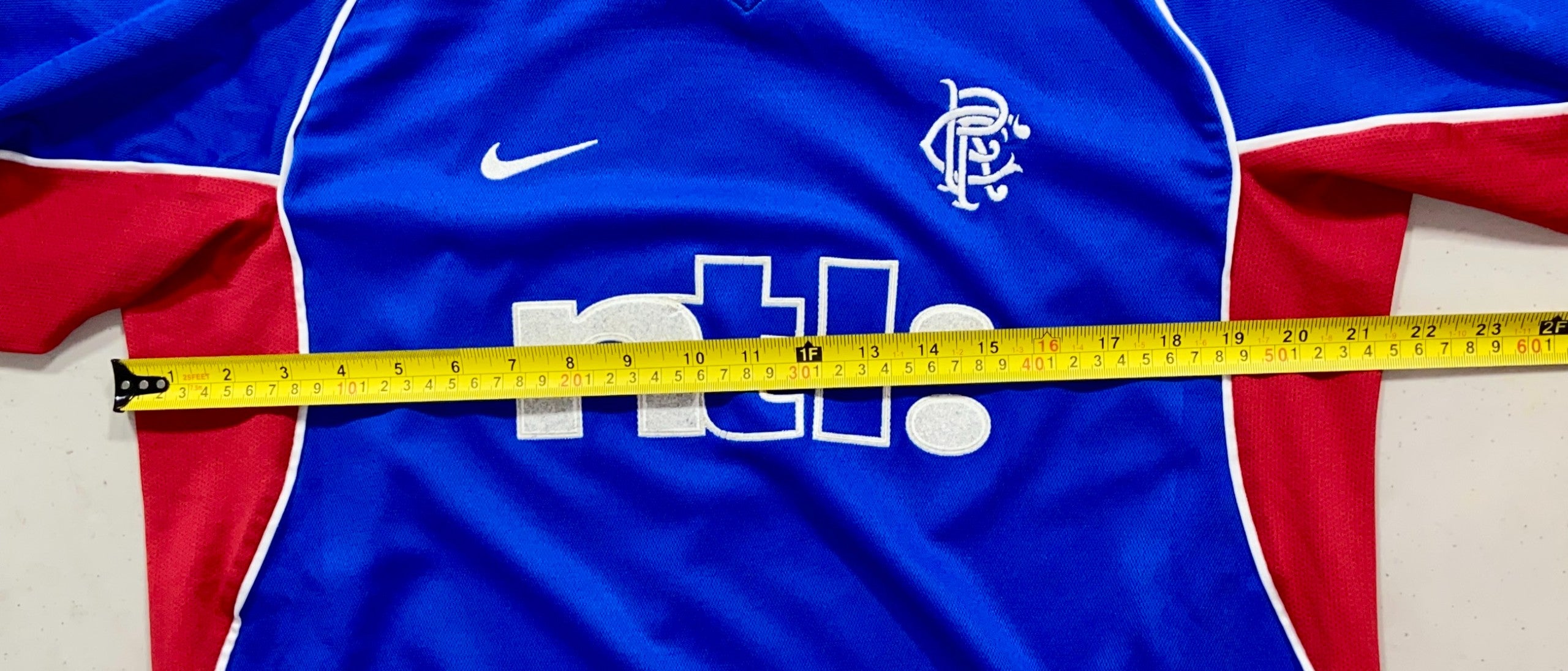 NIKE ナイキ 2001-2002グラスゴーレンジャーズFC 長袖ユニフォーム Nike Rangers 2001-02 Home Jersey - Men (L) | Tiny Soccer Shop