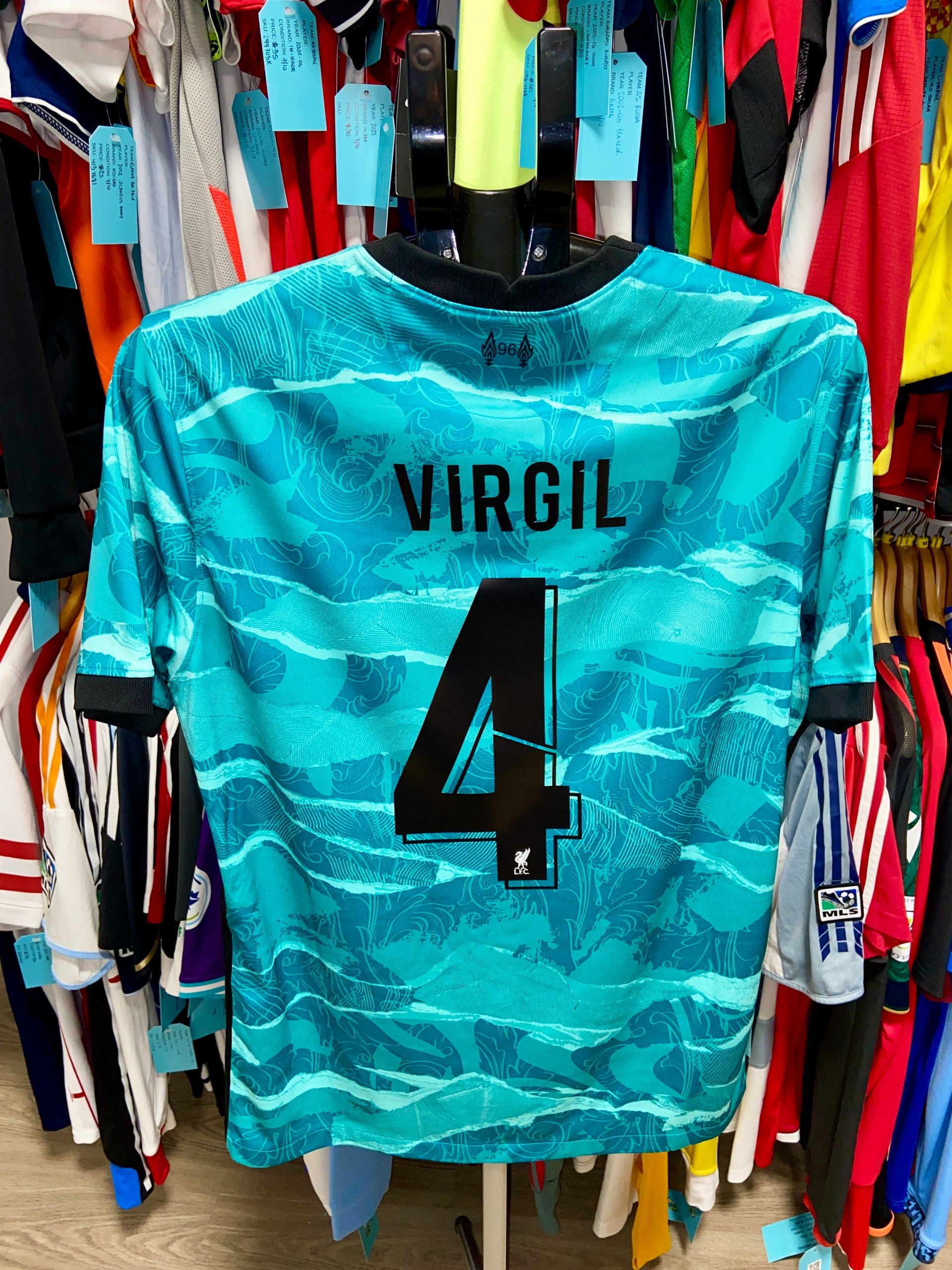 Nike Liverpool 2020-21 Virgil van Dijk #4 Away Jersey - Men (L