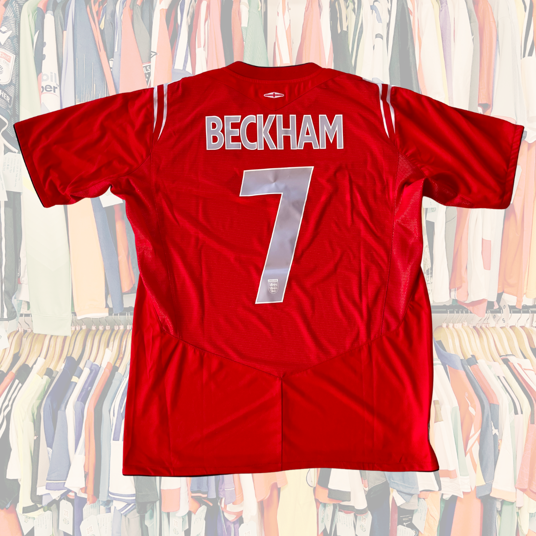 Umbro England 2004 David Beckham #7 Away Jersey - Men (L) | Tiny